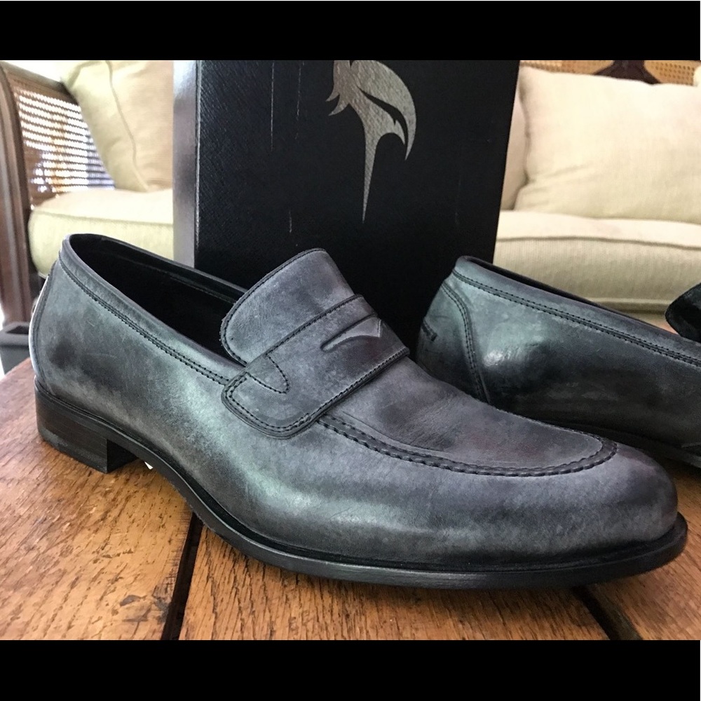 SOLD! HARRYs of London Men’s Dark Gary Loafer 10 - Picture 1 of 5